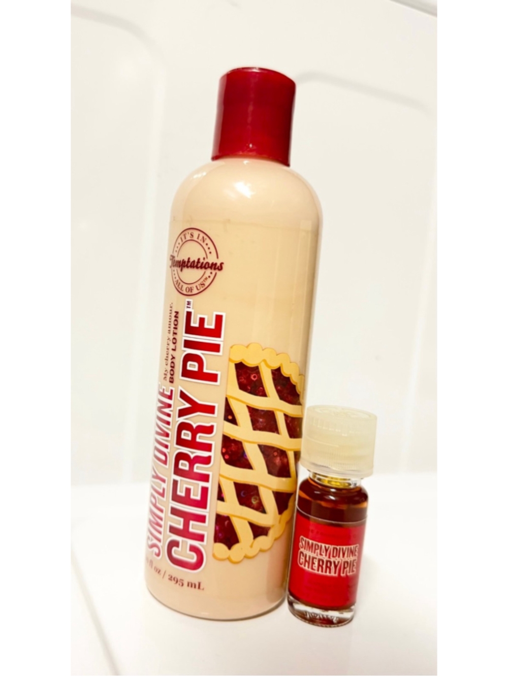 Simply Devine Cherry Pie Lotion AND home fragrance oil